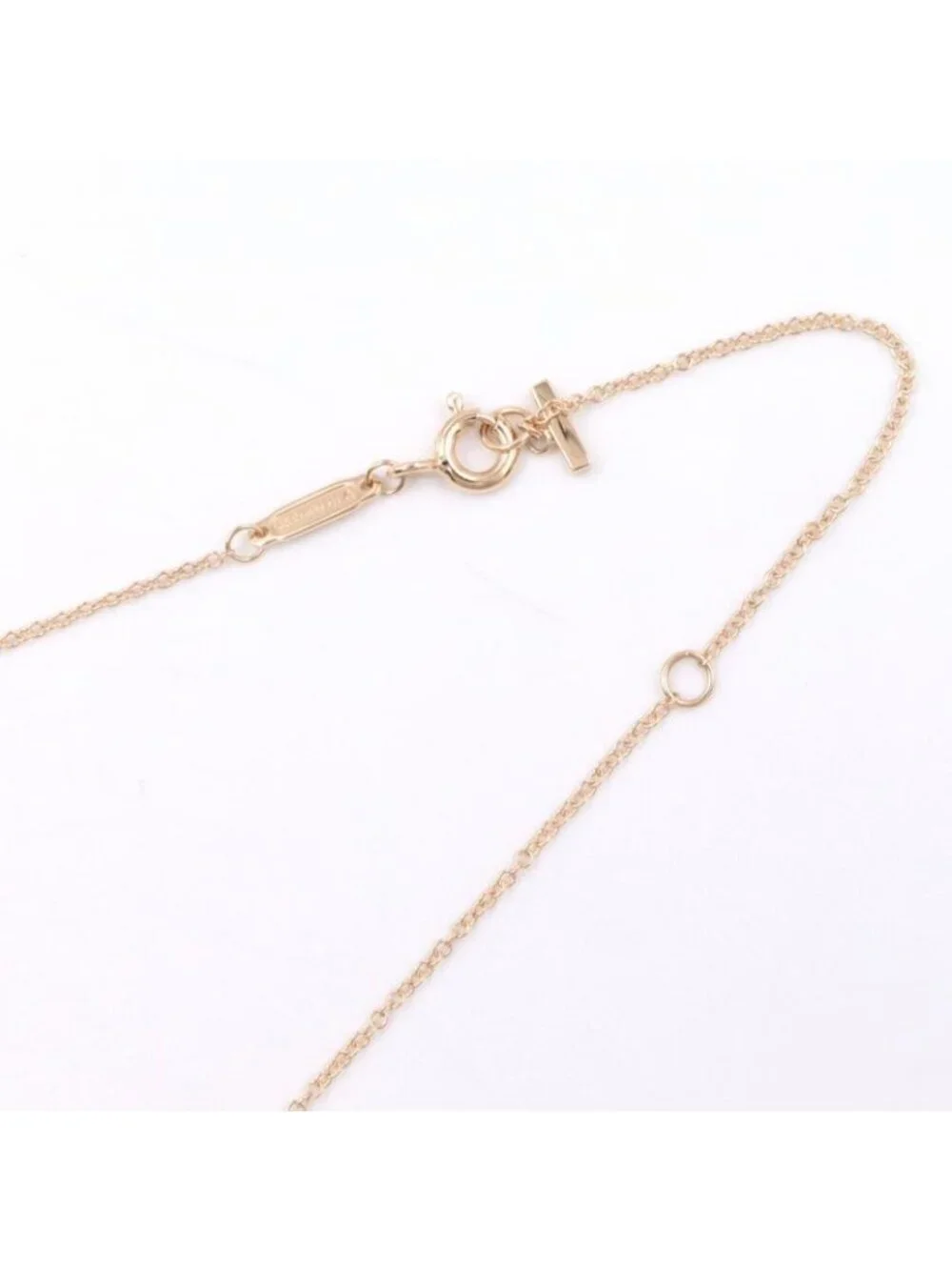 Tiffany & Co Necklace T Smile Small 41 46 cm 18k Pink Gold - Picture 5 of 8